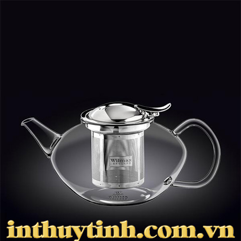 BÌNH TRÀ THẤP 1.1L VÒI THẲNG TRẮNG
