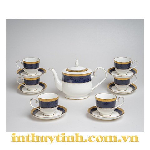 Bộ trà (13sp) Odessa Cobalt Gold Noritake