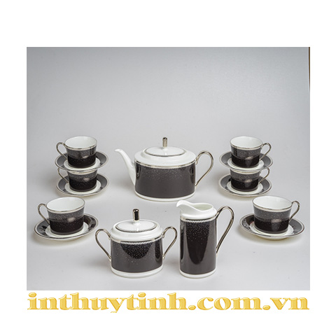 Bộ trà (15sp) Pearl Noir Noritake