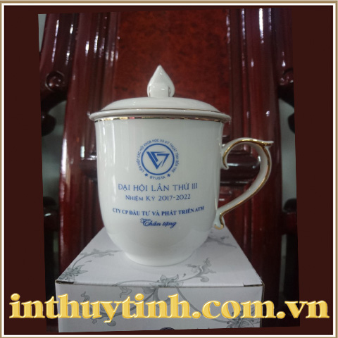 IN LOGO LÊN CA 0.3L MẨU ĐƠN CHỈ VÀNG